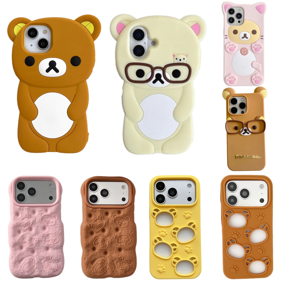 Apple Iphone 16 - Custodia per telefono con orsetto 3D