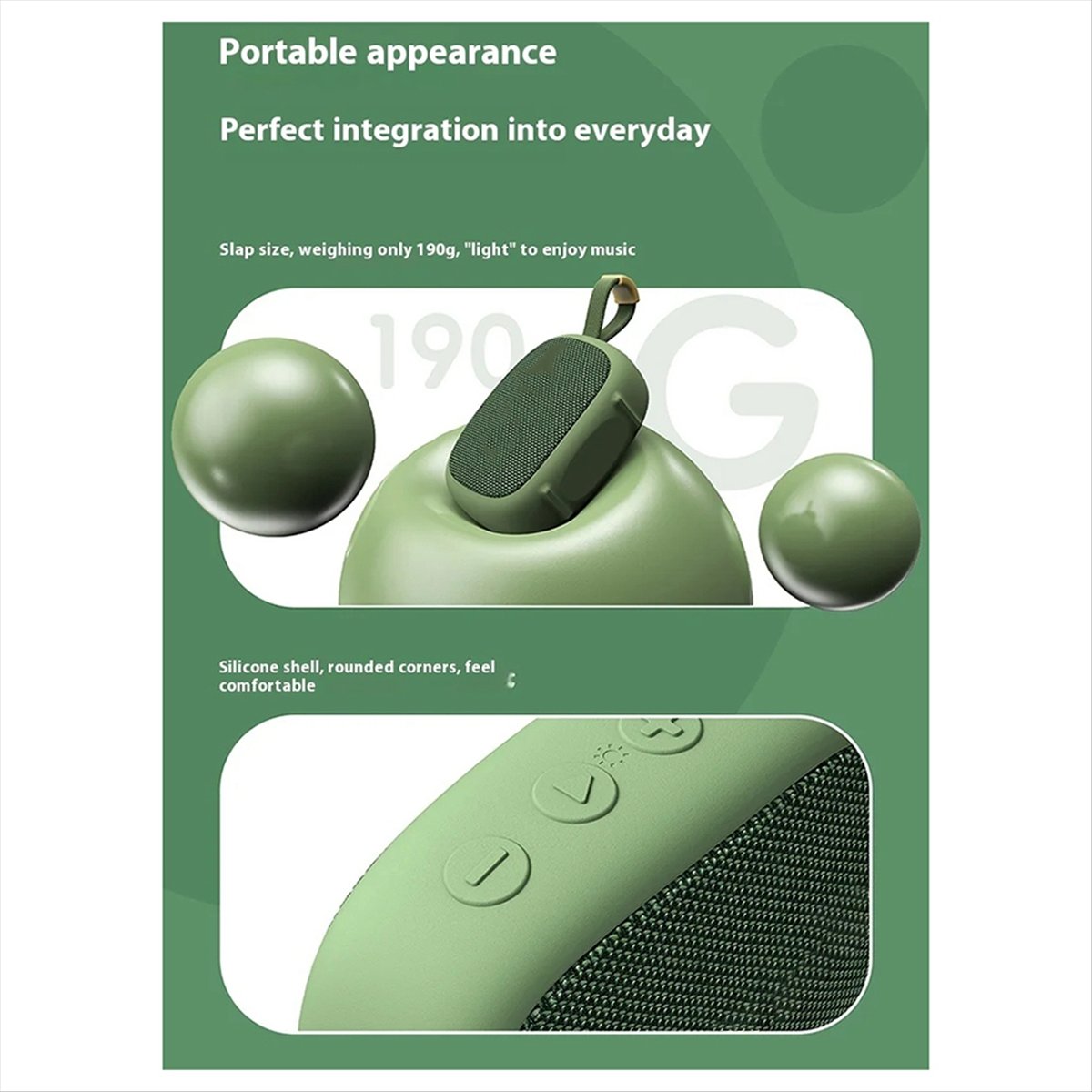 Bluetooth Speaker Waterproof - Altoparlante Bluetooth Portatile AS62, Impermeabile IPX6,